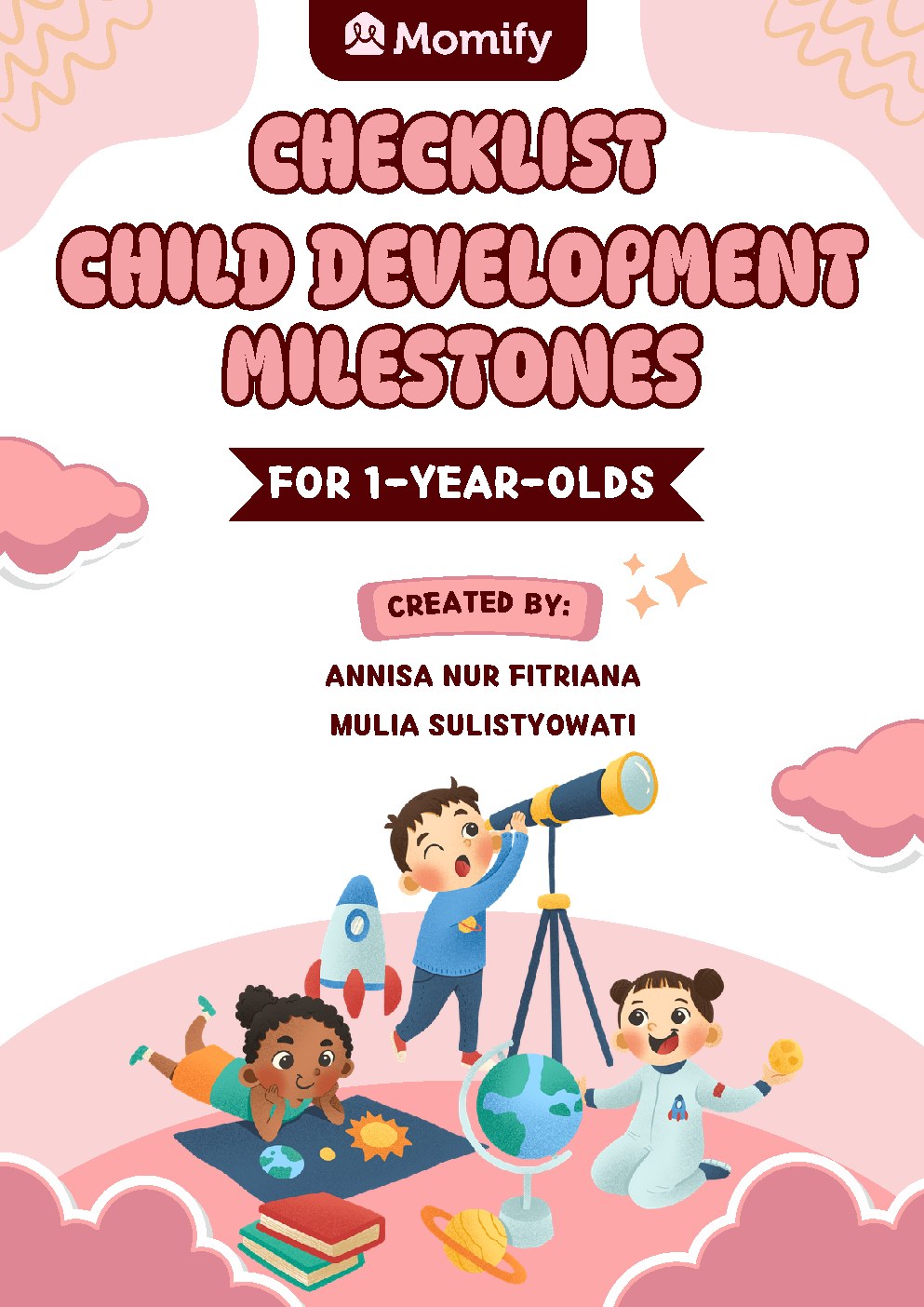 Child Development Milestones Checklist — 1 Year cover