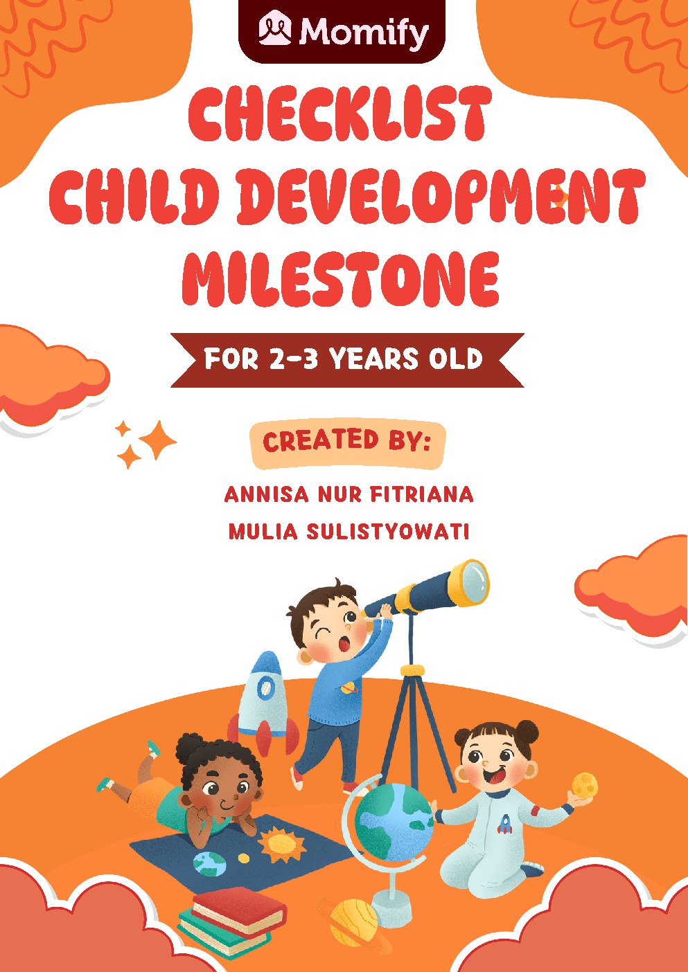 Child Development Milestones Checklist — 2–3 Years cover
