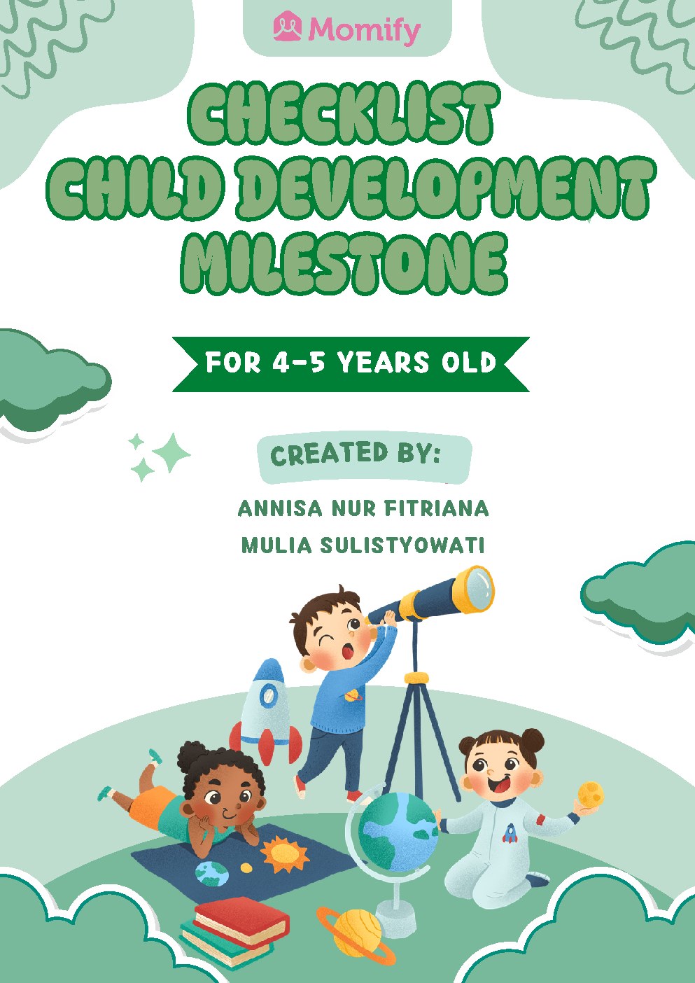Child Development Milestones Checklist — 4–5 Years cover